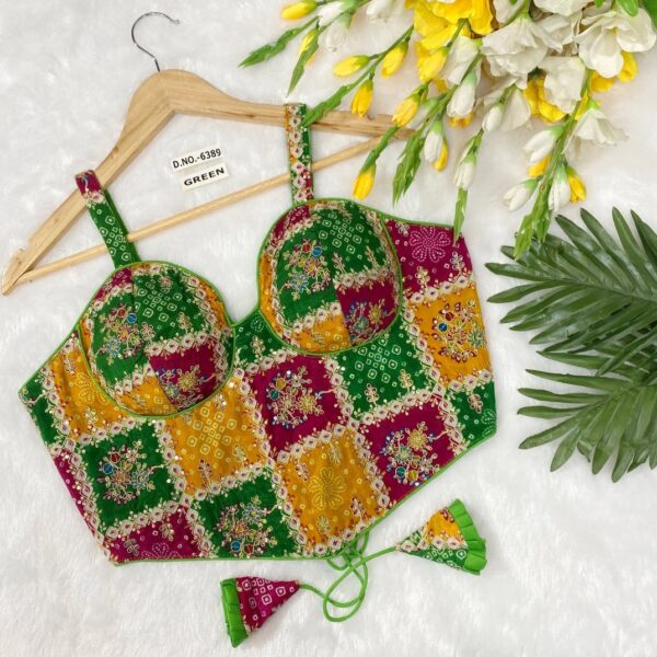 Multicolor Patchwork Sleeveless Blouse